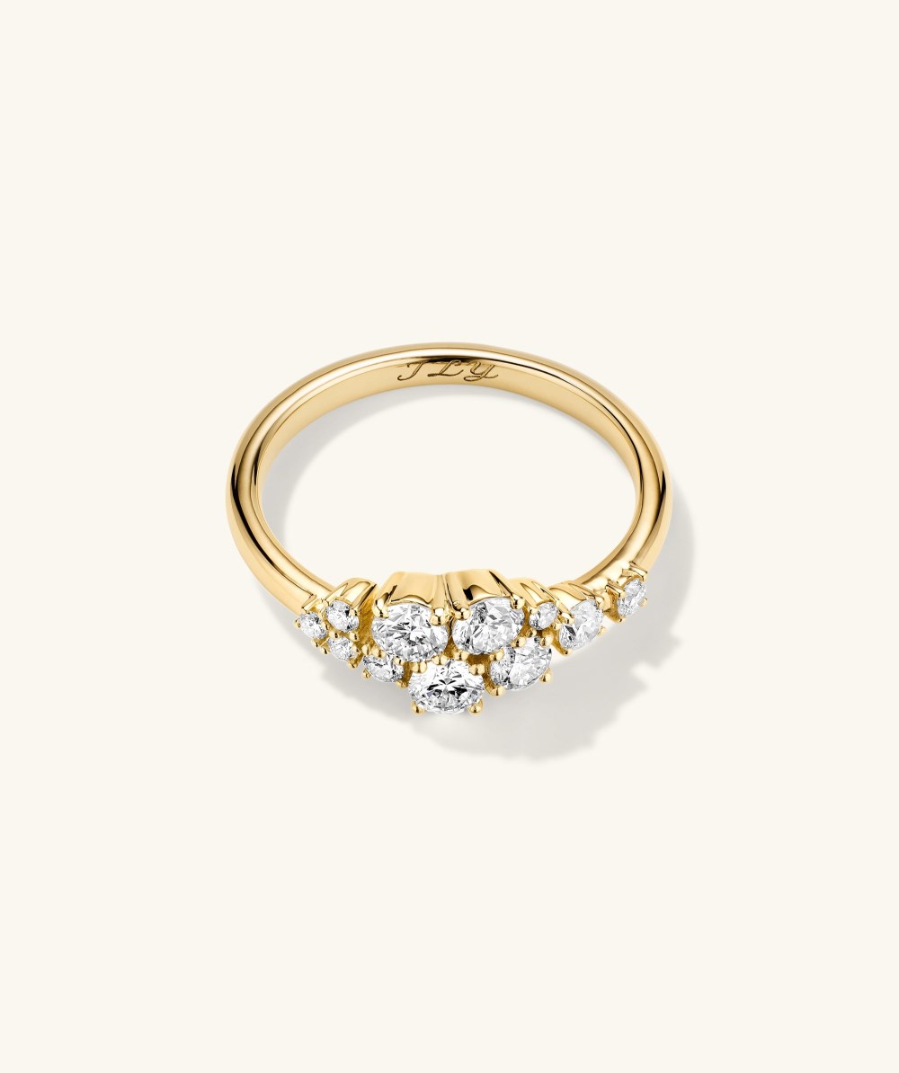 Mejuri Diamonds Cluster Ring - 14k Yellow Gold
