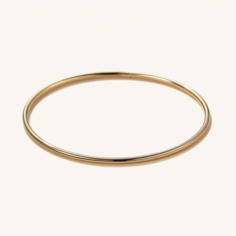 Mejuri Thin Flexi Bangle - 14k Yellow Gold