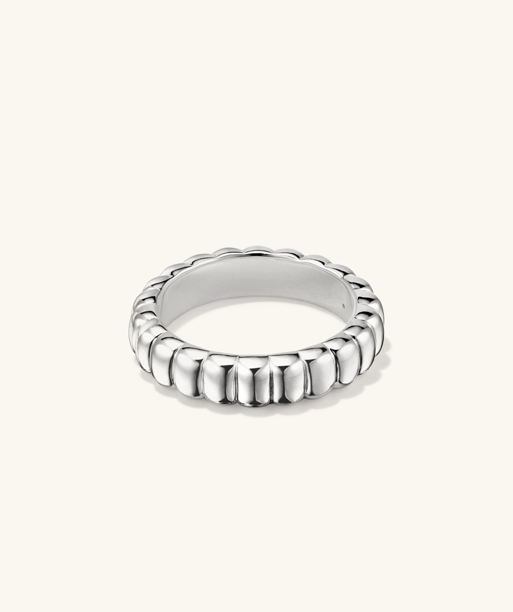Mejuri Charlotte Slim Ring - Sterling Silver
