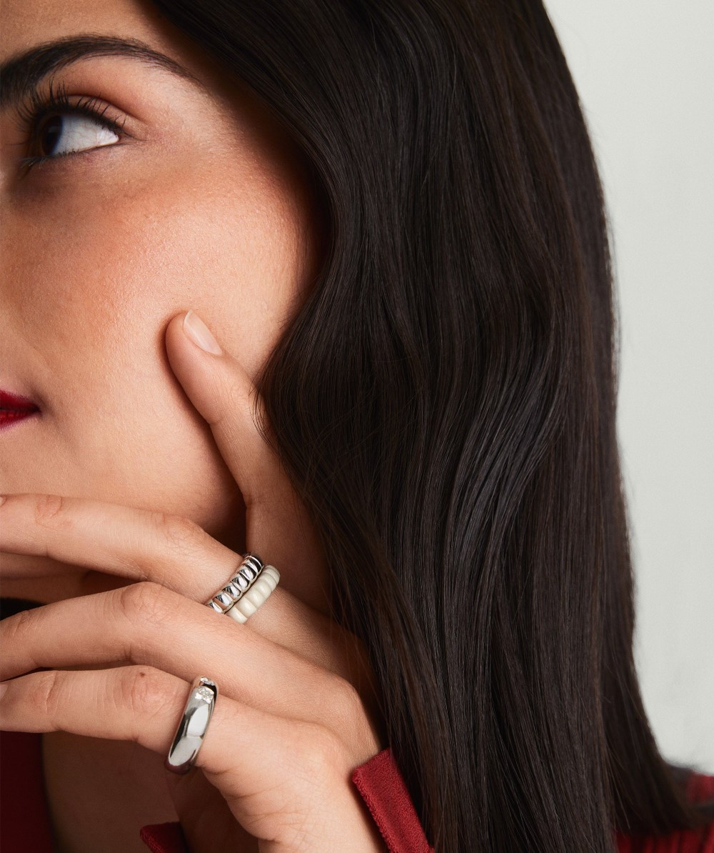 Mejuri Charlotte Slim Ring - Sterling Silver