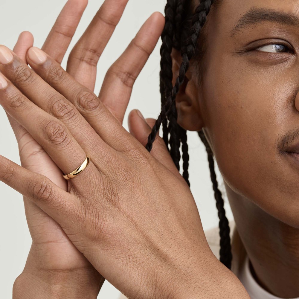 Mejuri 4mm Curve Band - 14k Yellow Gold