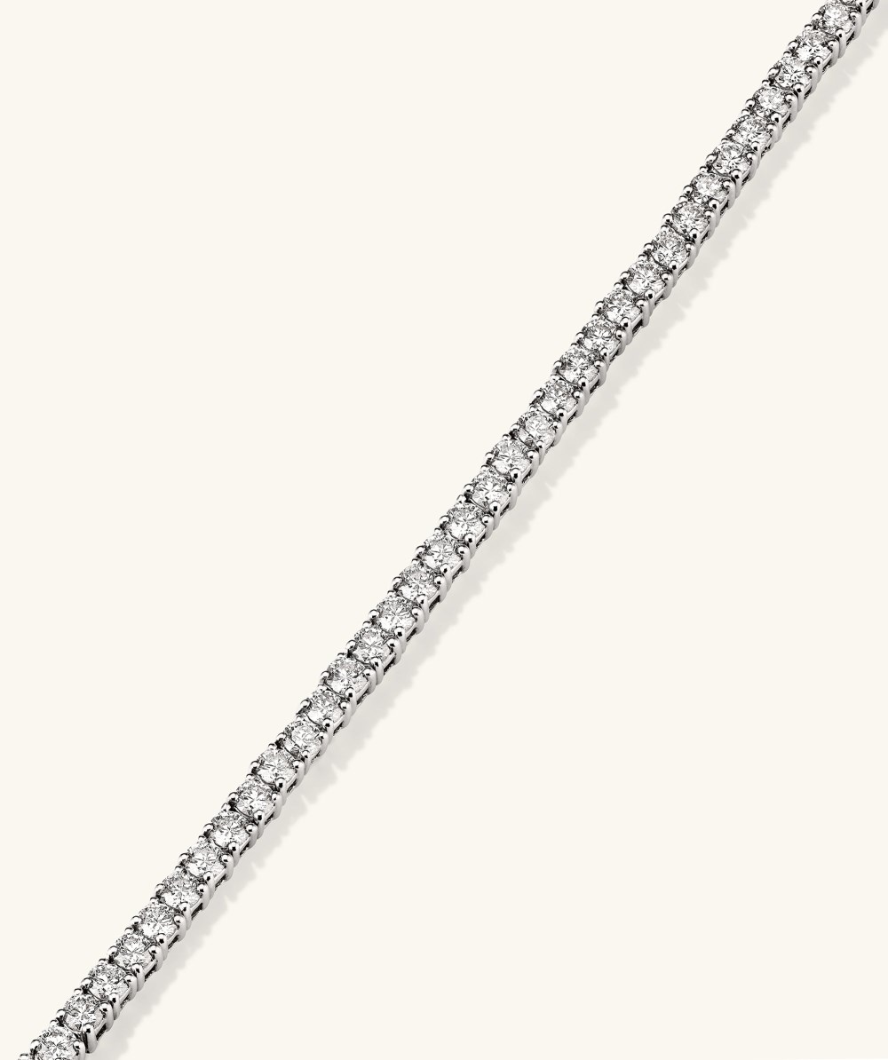 Mejuri Lab Grown Diamond Tennis Bracelet 2.5mm - 14k White Gold