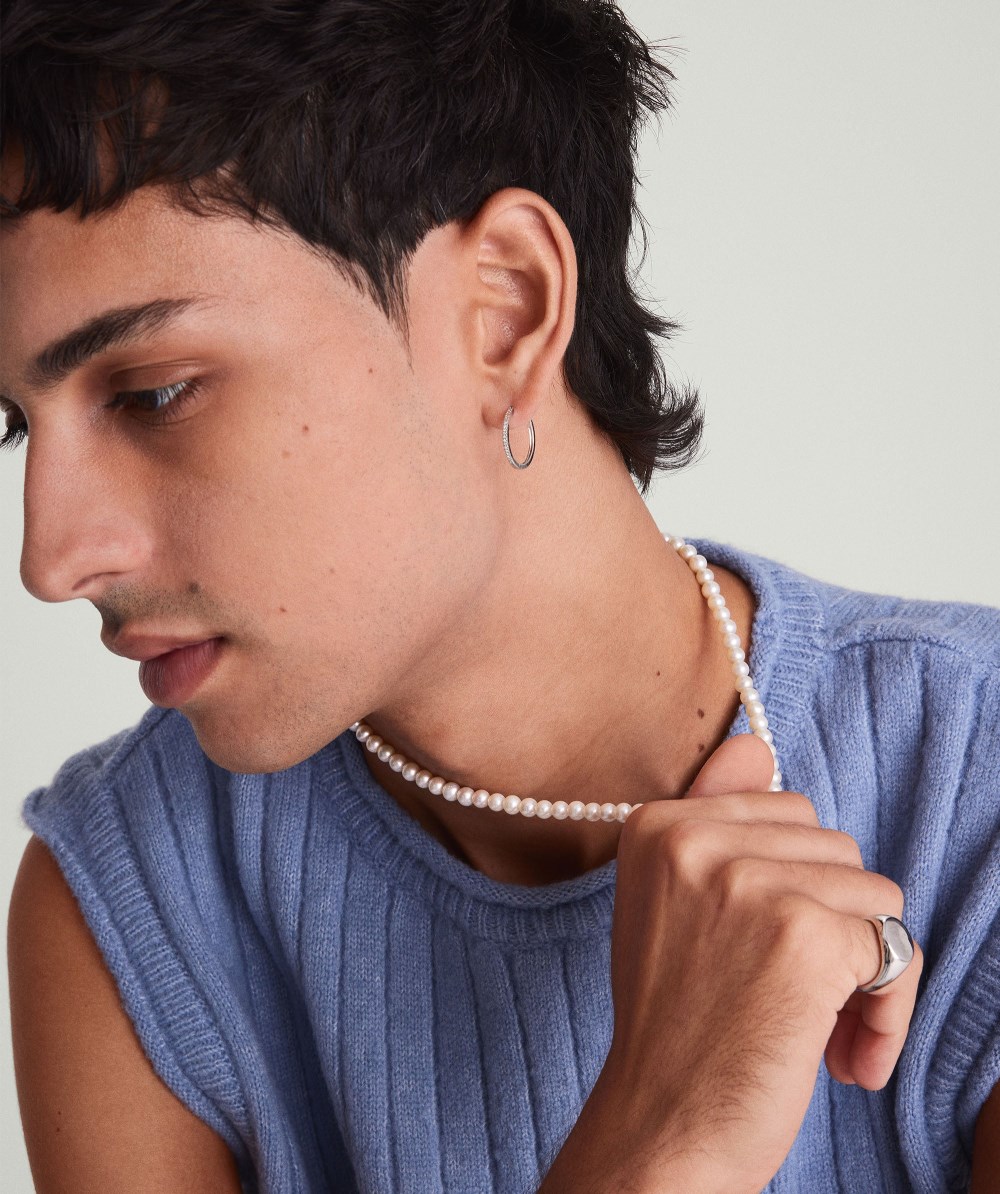 Mejuri Paradigm Pearl Necklace - Sterling Silver