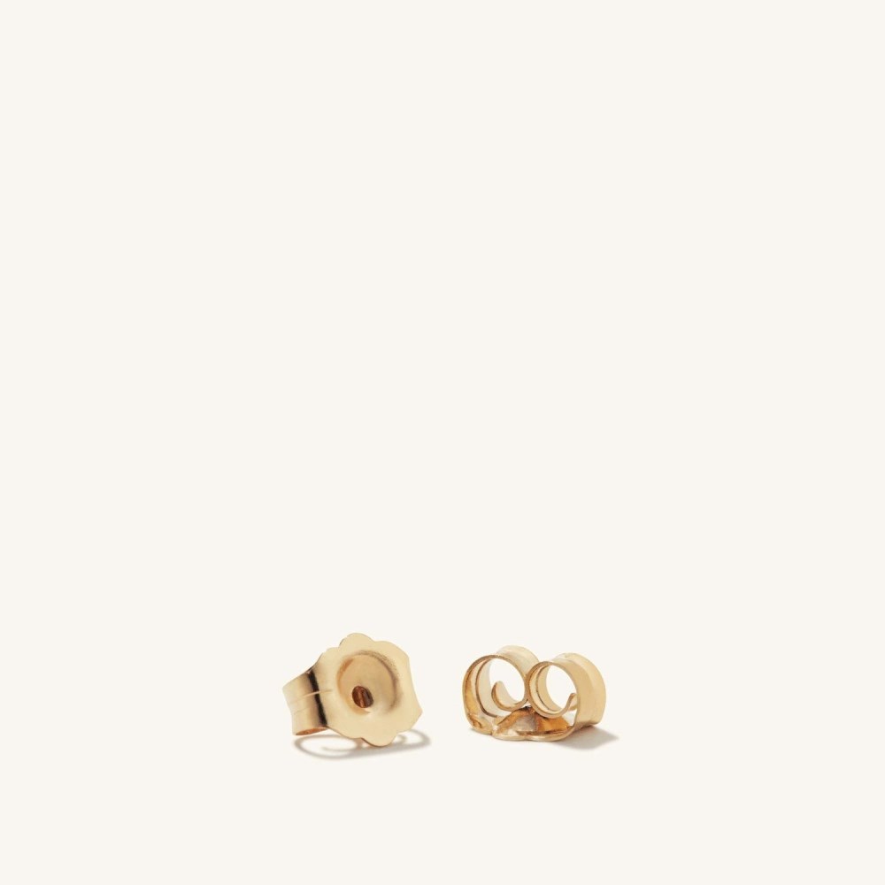 Mejuri Diamond Pearl Studs - 14k Yellow Gold