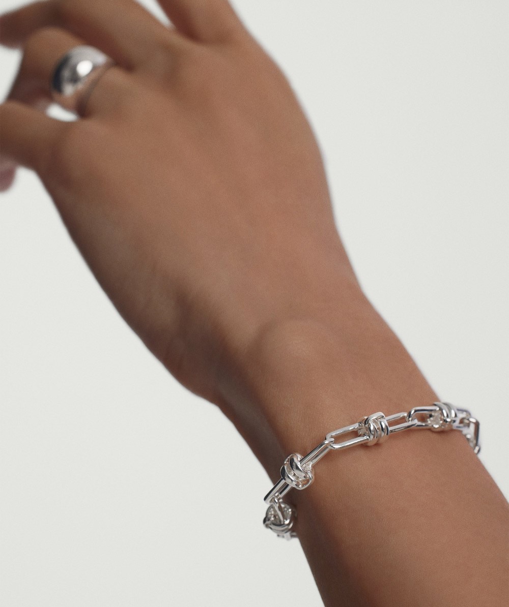 Mejuri Base Chain Convertible Bracelet - Sterling Silver