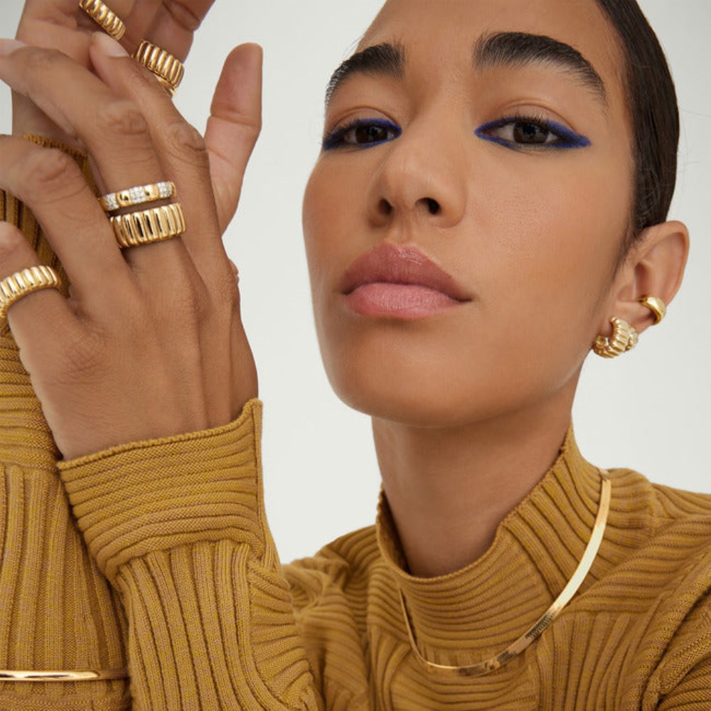 Mejuri Charlotte Bold Ring - Gold Vermeil