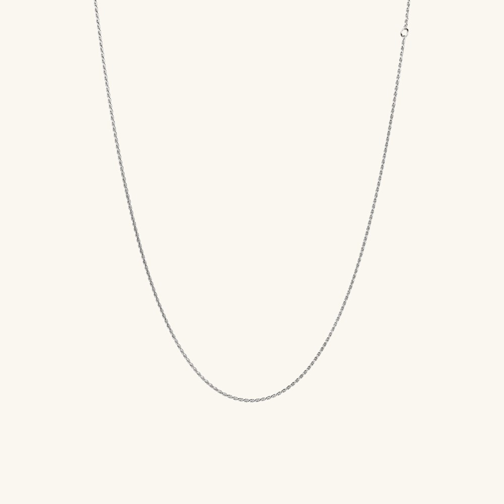 Mejuri Rope Chain Necklace - Sterling Silver