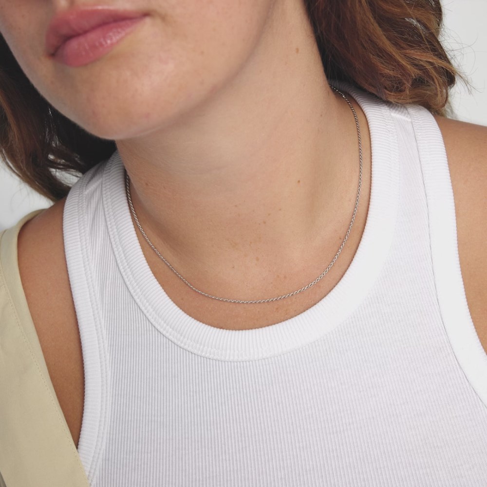 Mejuri Rope Chain Necklace - Sterling Silver