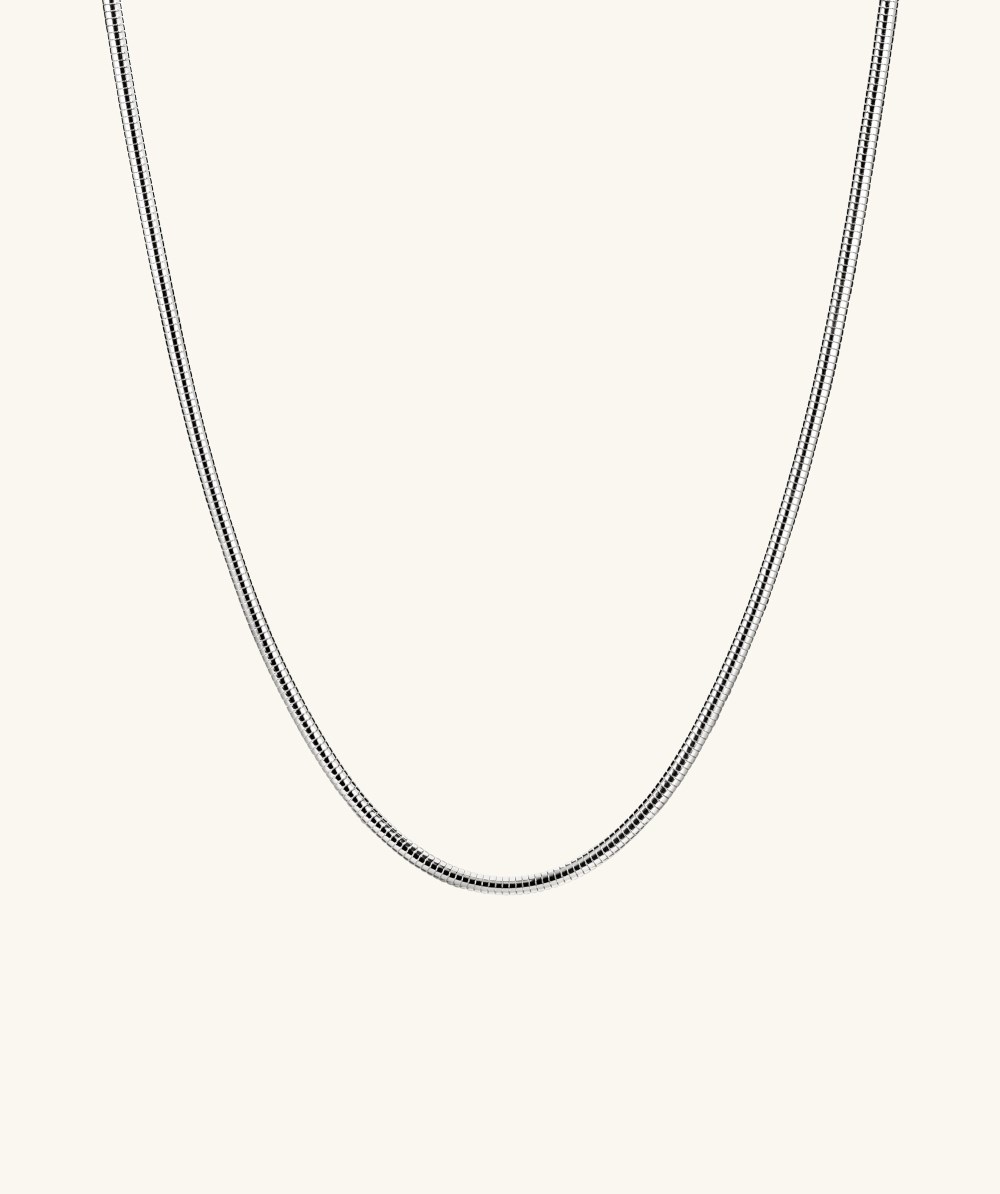 Mejuri Boa Chain Necklace - Sterling Silver