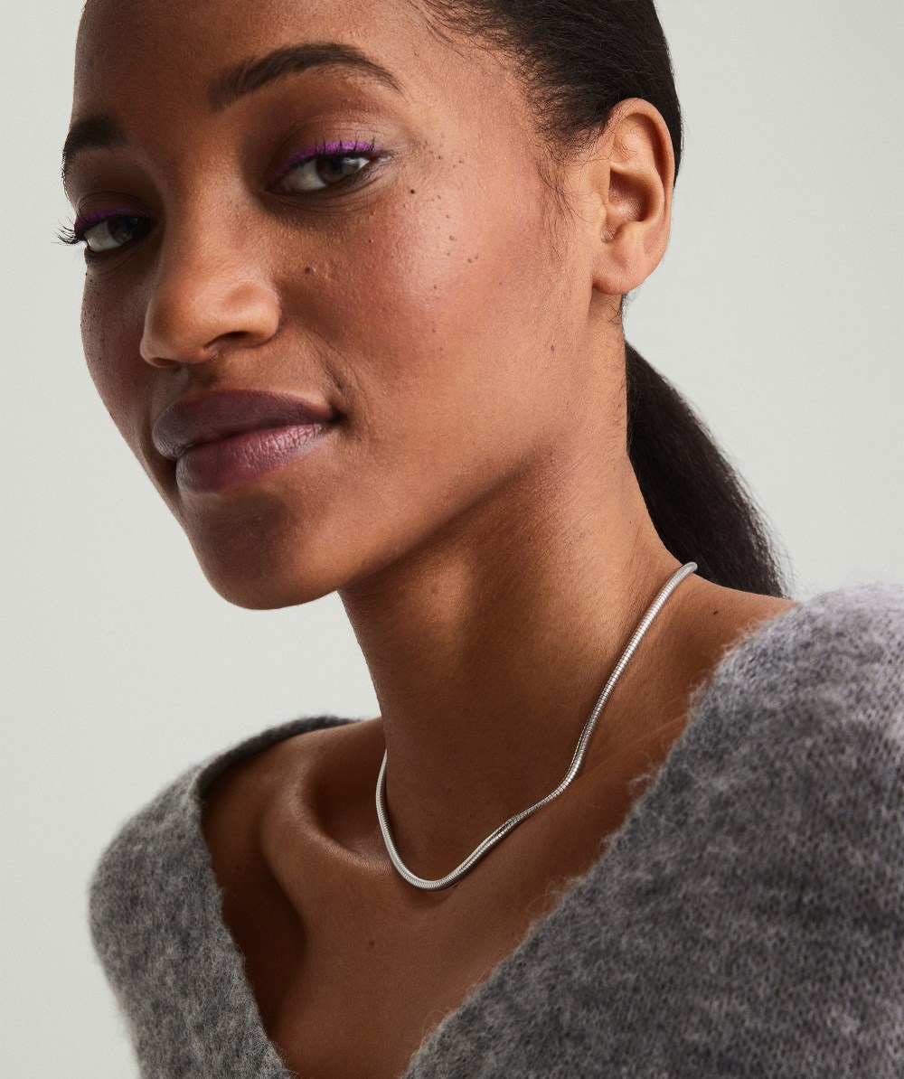 Mejuri Boa Chain Necklace - Sterling Silver