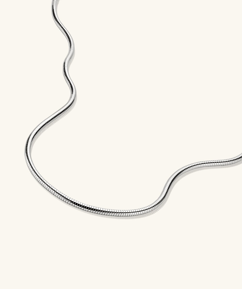 Mejuri Boa Chain Necklace - Sterling Silver