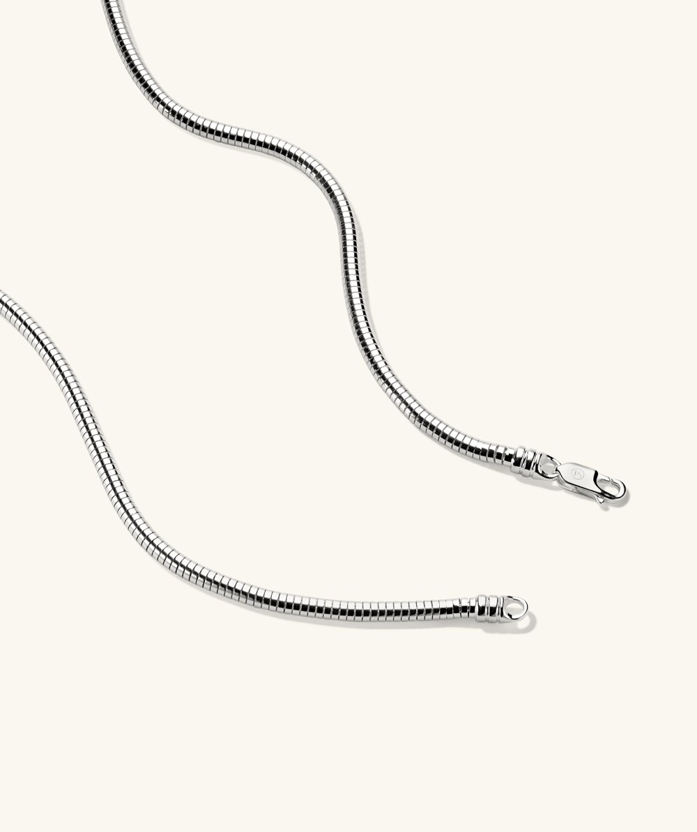 Mejuri Boa Chain Necklace - Sterling Silver