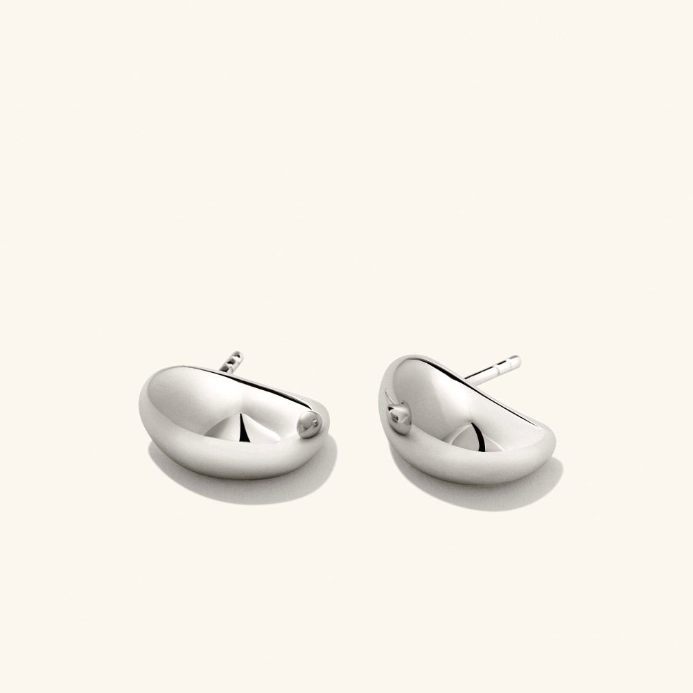Mejuri Dôme Huggies - Sterling Silver