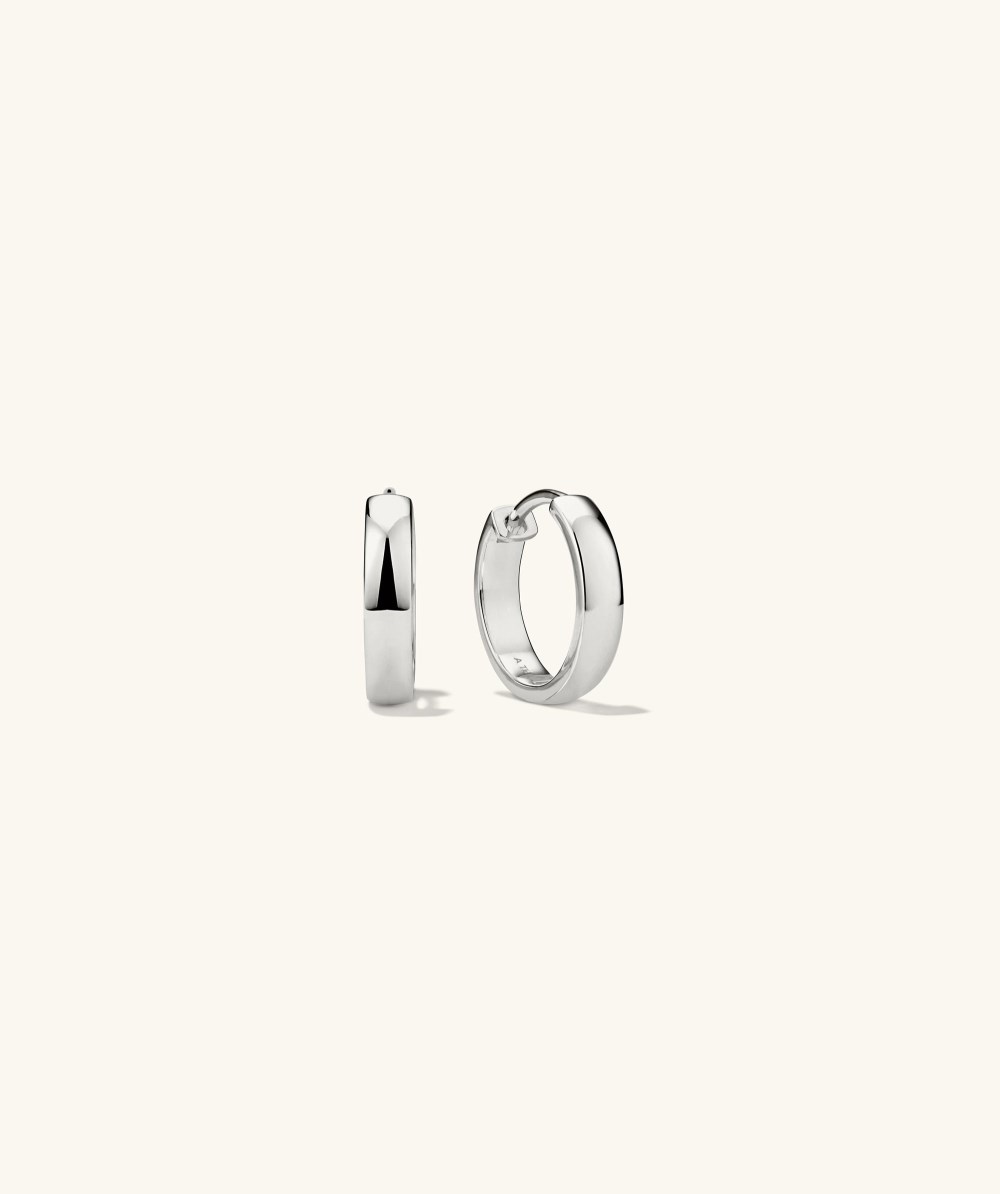 Mejuri Bold Small Hoops - Sterling Silver