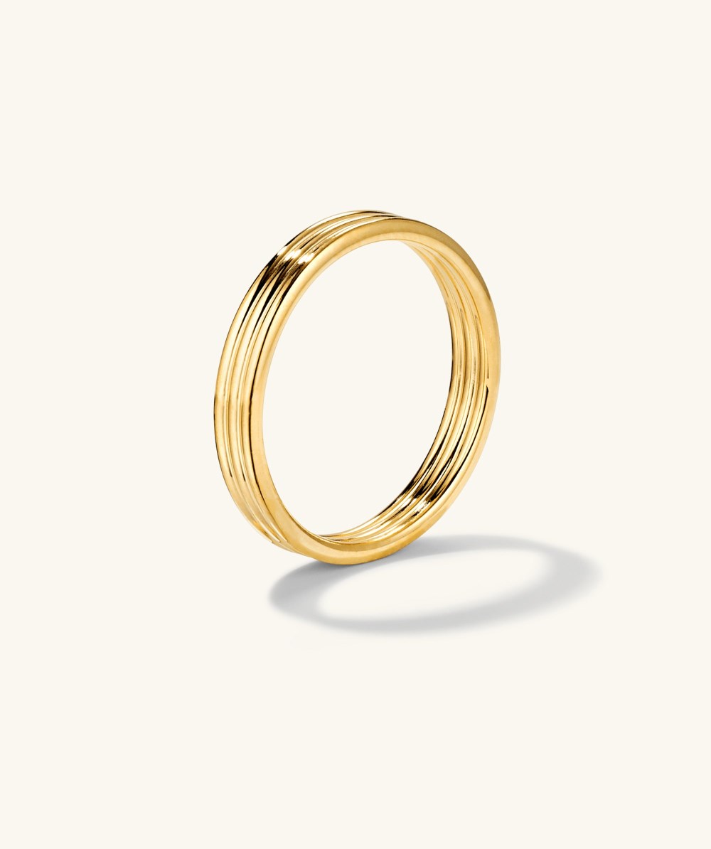 Mejuri Coil Stacker Ring - Gold Vermeil