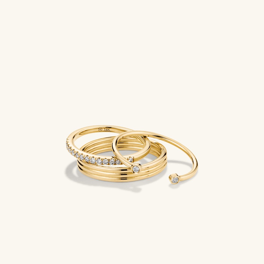 Mejuri Coil Stacker Ring - Gold Vermeil