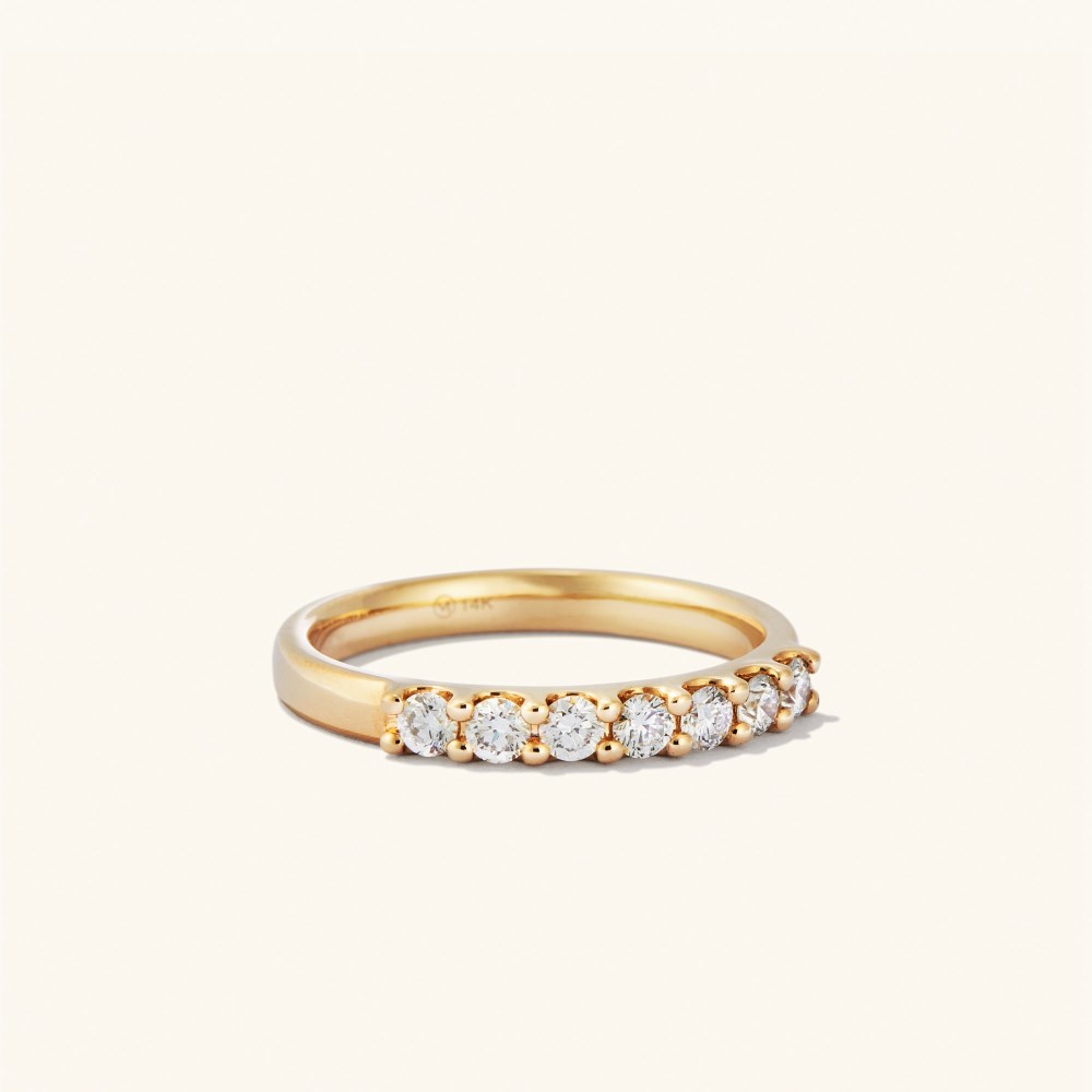 Mejuri Bold Diamond Half Eternity Ring - 14k Yellow Gold