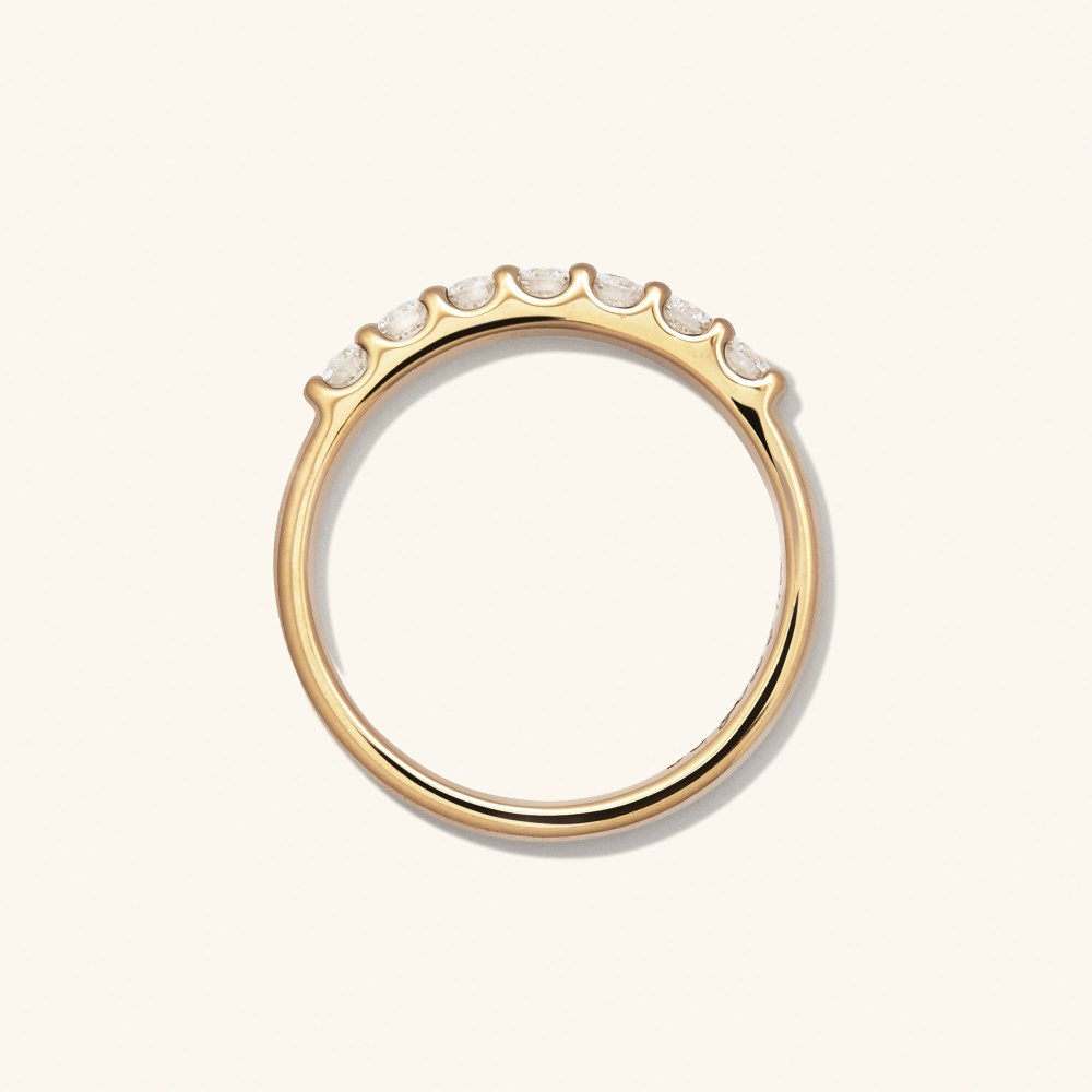 Mejuri Bold Diamond Half Eternity Ring - 14k Yellow Gold