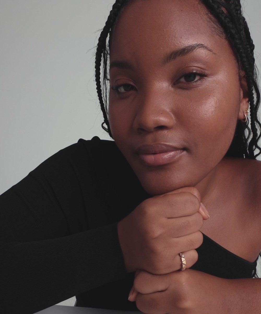 Mejuri Patra Diamond Tennis Ring - 14k Yellow Gold