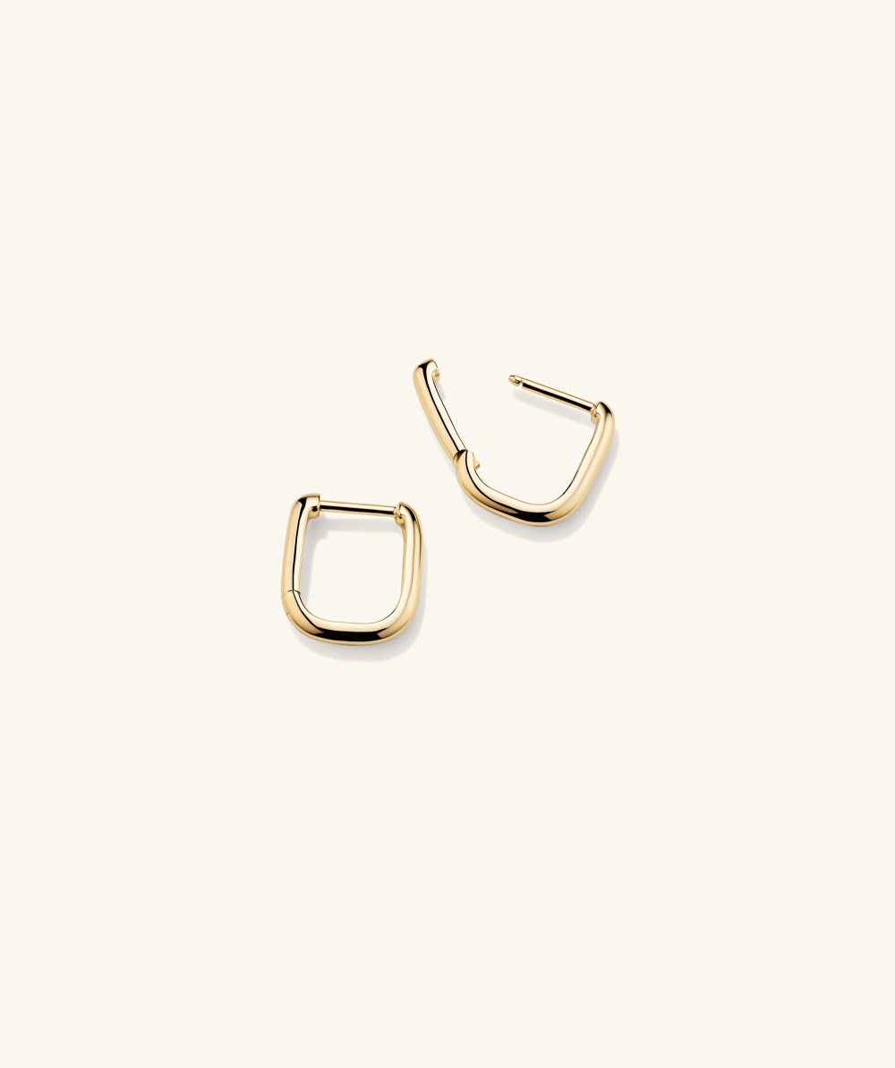 Mejuri Huggie U Hoops - 14k Yellow Gold