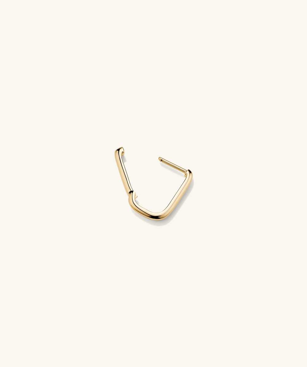 Mejuri Single U Small Hoop - 14k Yellow Gold