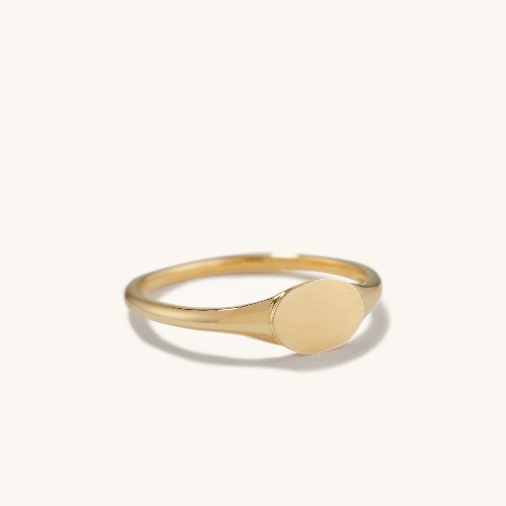 Mejuri Signet Ring - 14k Yellow Gold