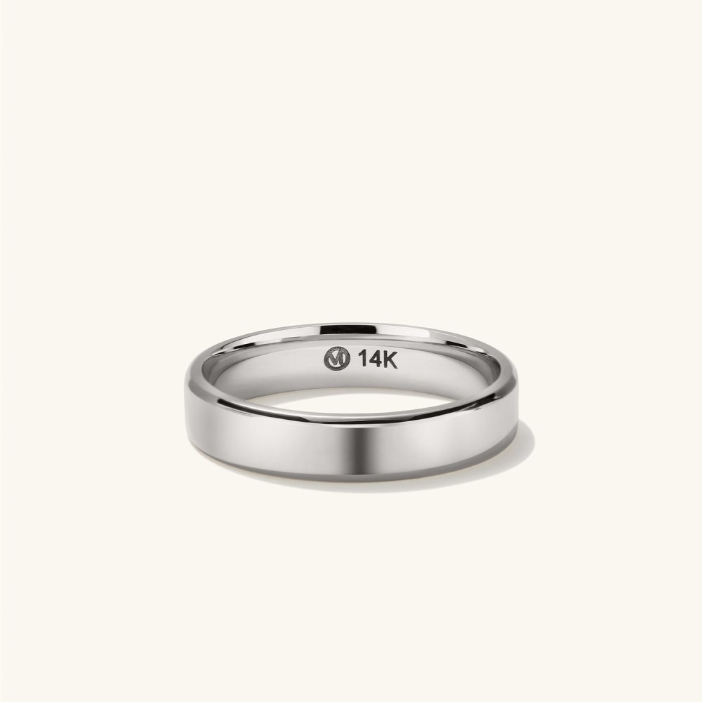 Mejuri 4mm Smooth Band - 14k White Gold