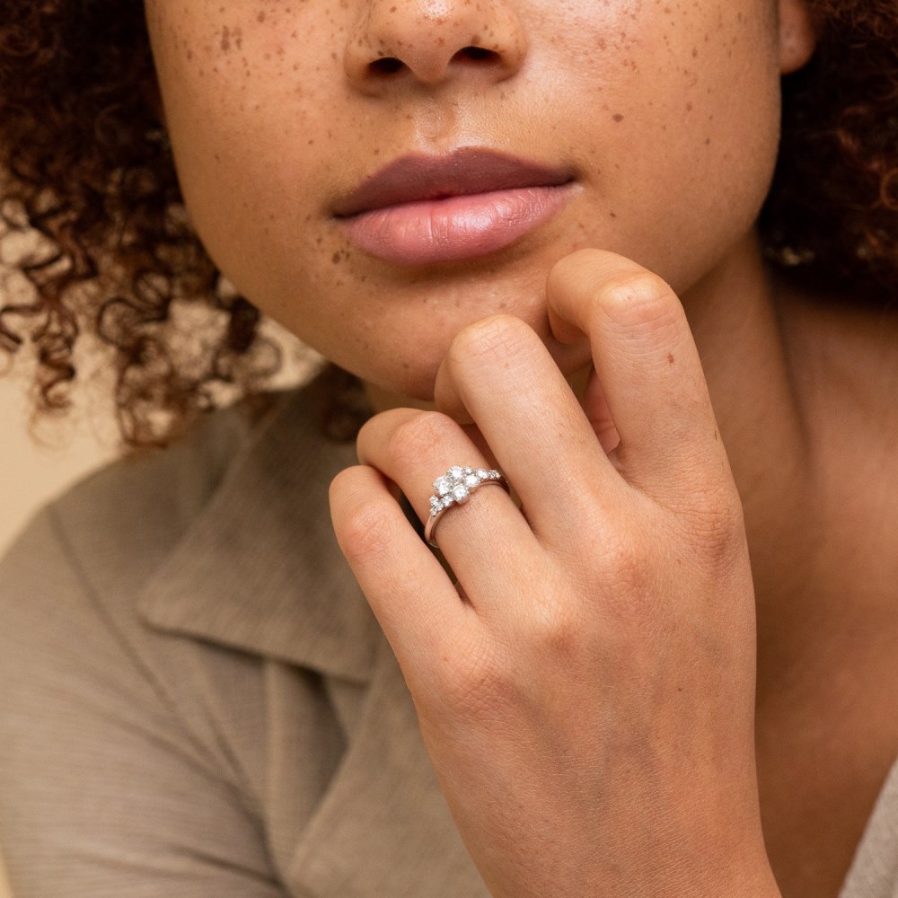 Mejuri Diamonds Cluster Ring - 14k Yellow Gold