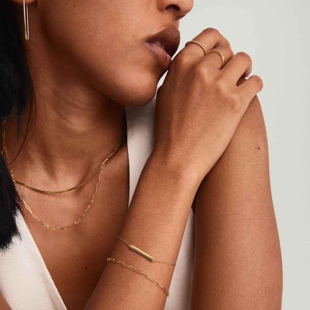 Mejuri Boyfriend Bold Bracelet - 14k Yellow Gold