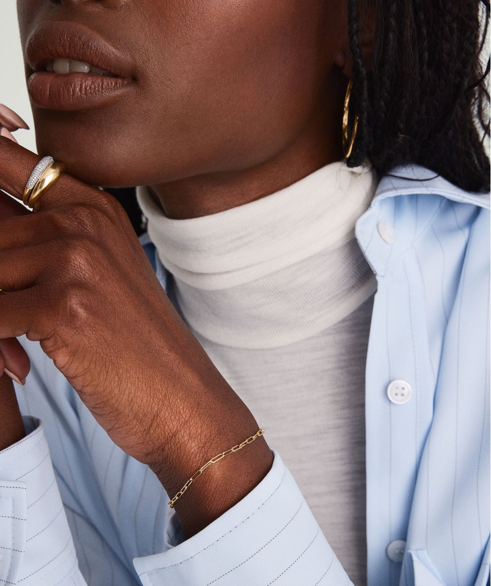 Mejuri Boyfriend Bold Bracelet - 14k Yellow Gold