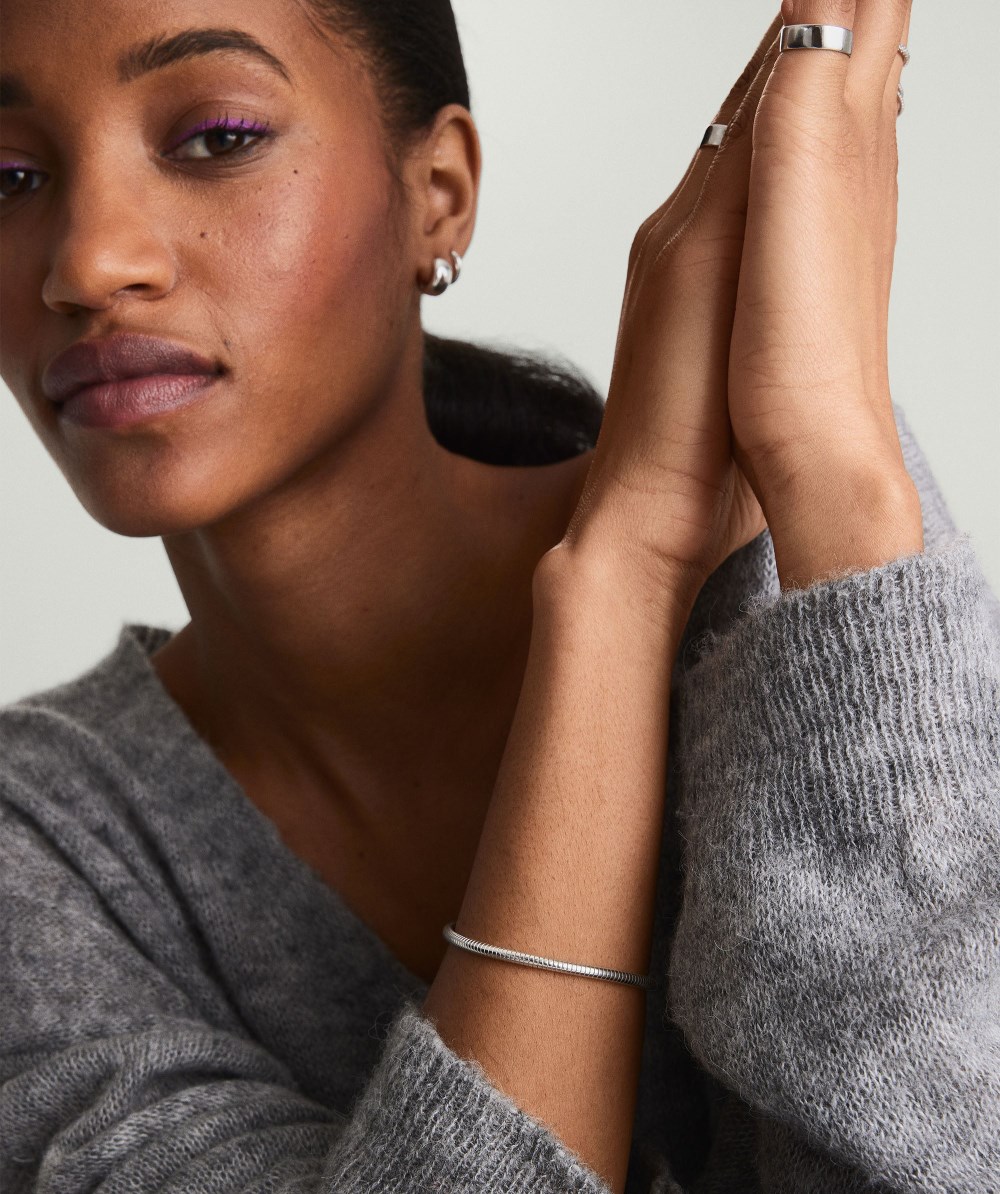 Mejuri Boa Chain Bracelet - Sterling Silver