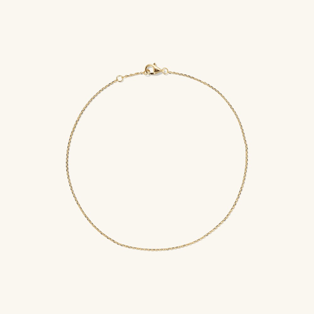 Mejuri Chain Anklet - 14k Yellow Gold