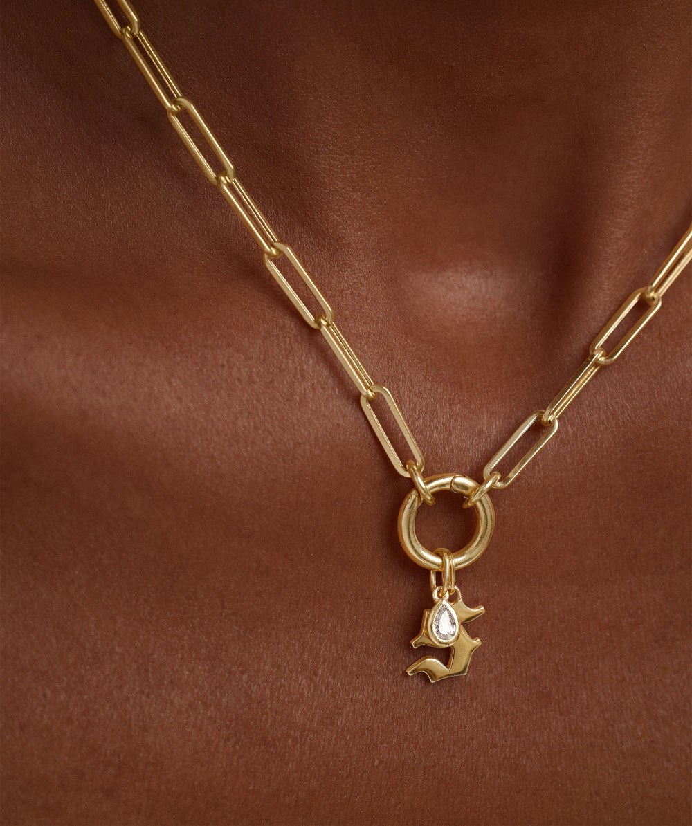 Mejuri Lab Grown Diamond Pear Bezel Pendant - 14k Yellow Gold