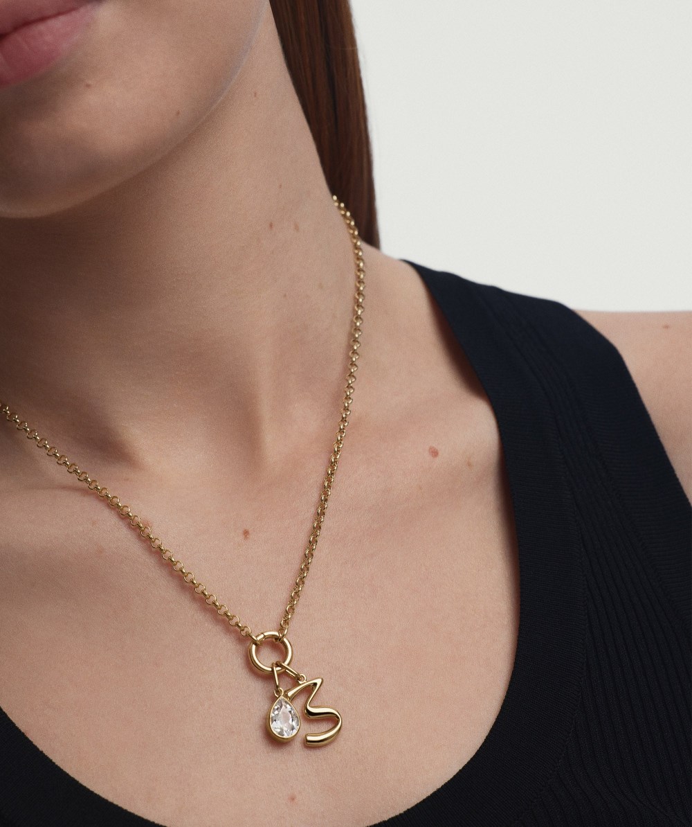 Mejuri Oversized Number Charm - Gold Vermeil