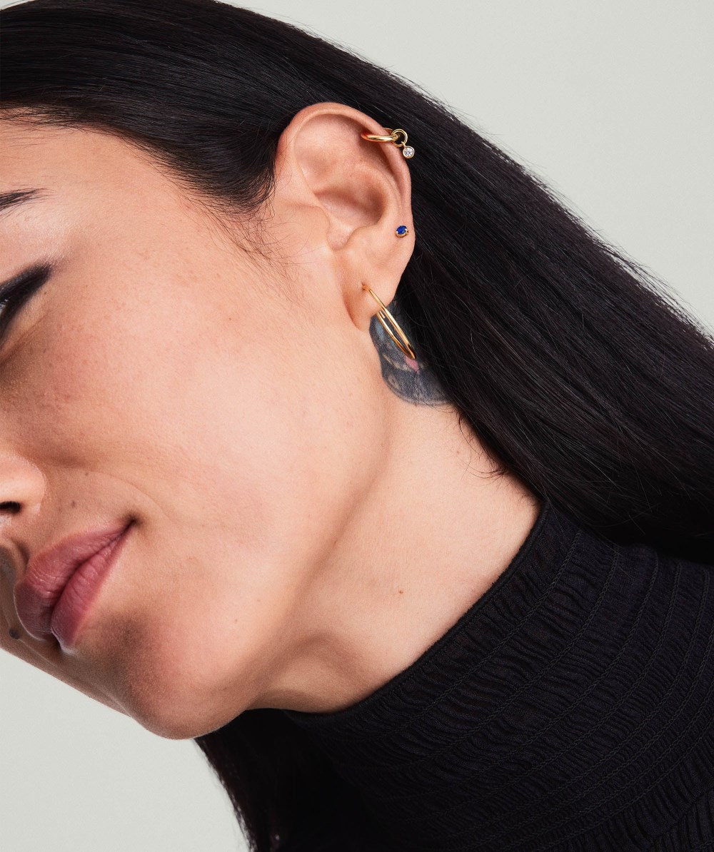 Mejuri Gemstone Mini Studs - 14k Yellow Gold