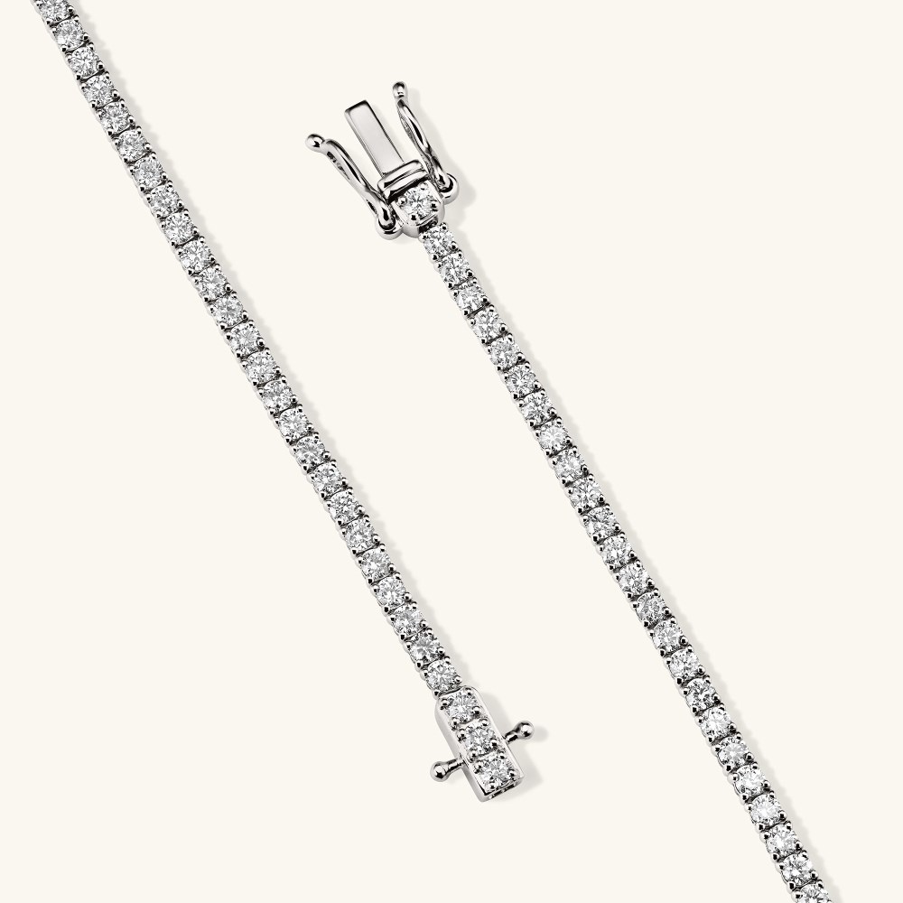 Mejuri Lab Grown Diamond Tennis Bracelet 1.8mm - 14k White Gold