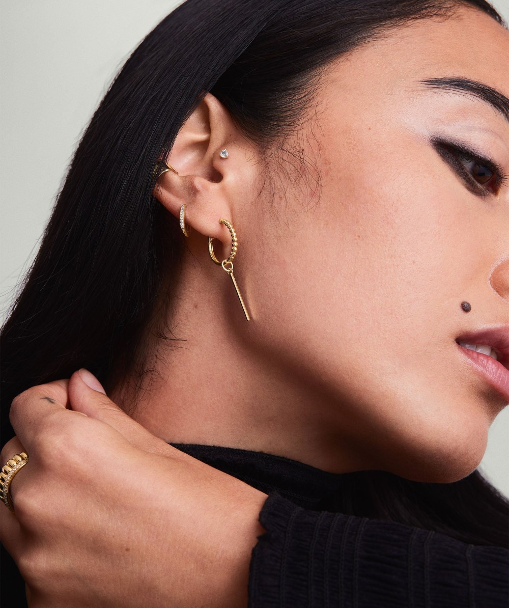 Mejuri Gemstone Mini Studs - 14k Yellow Gold