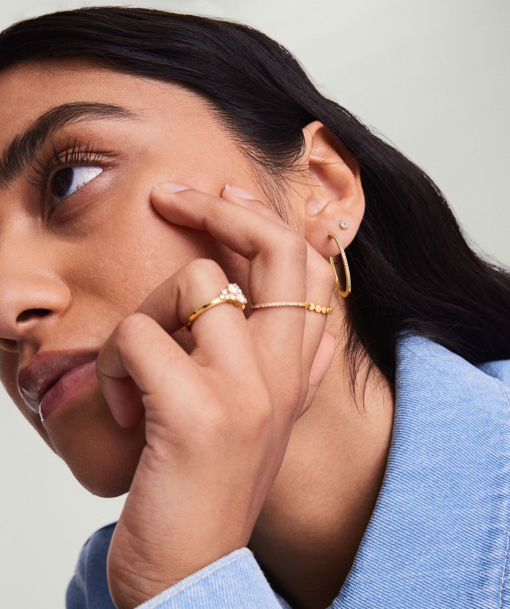 Mejuri Gemstone Mini Studs - 14k Yellow Gold