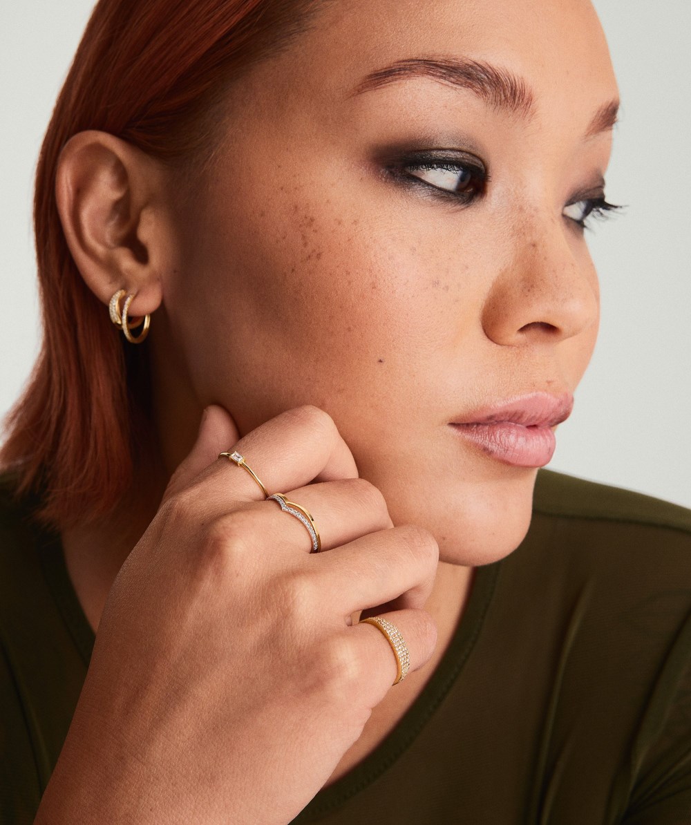 Mejuri Baguette Stacker Ring - 14k Yellow Gold