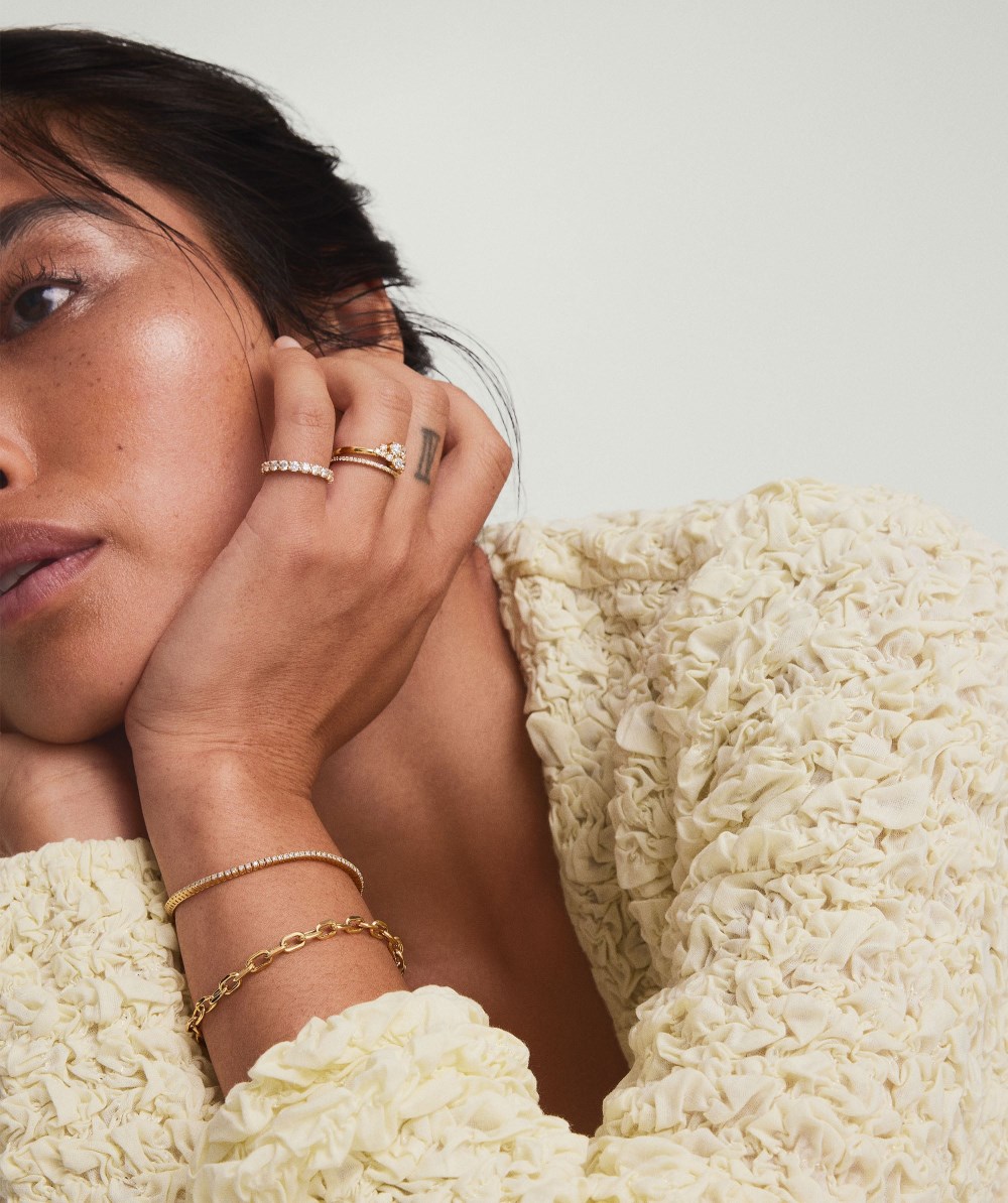 Mejuri Large Square Oval Chain Bracelet - 14k Yellow Gold