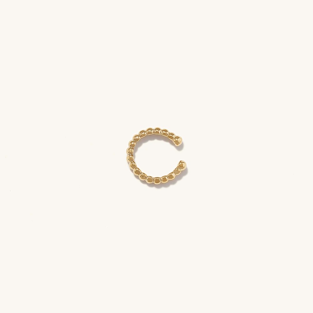 Mejuri Beaded Cuff - Gold Vermeil