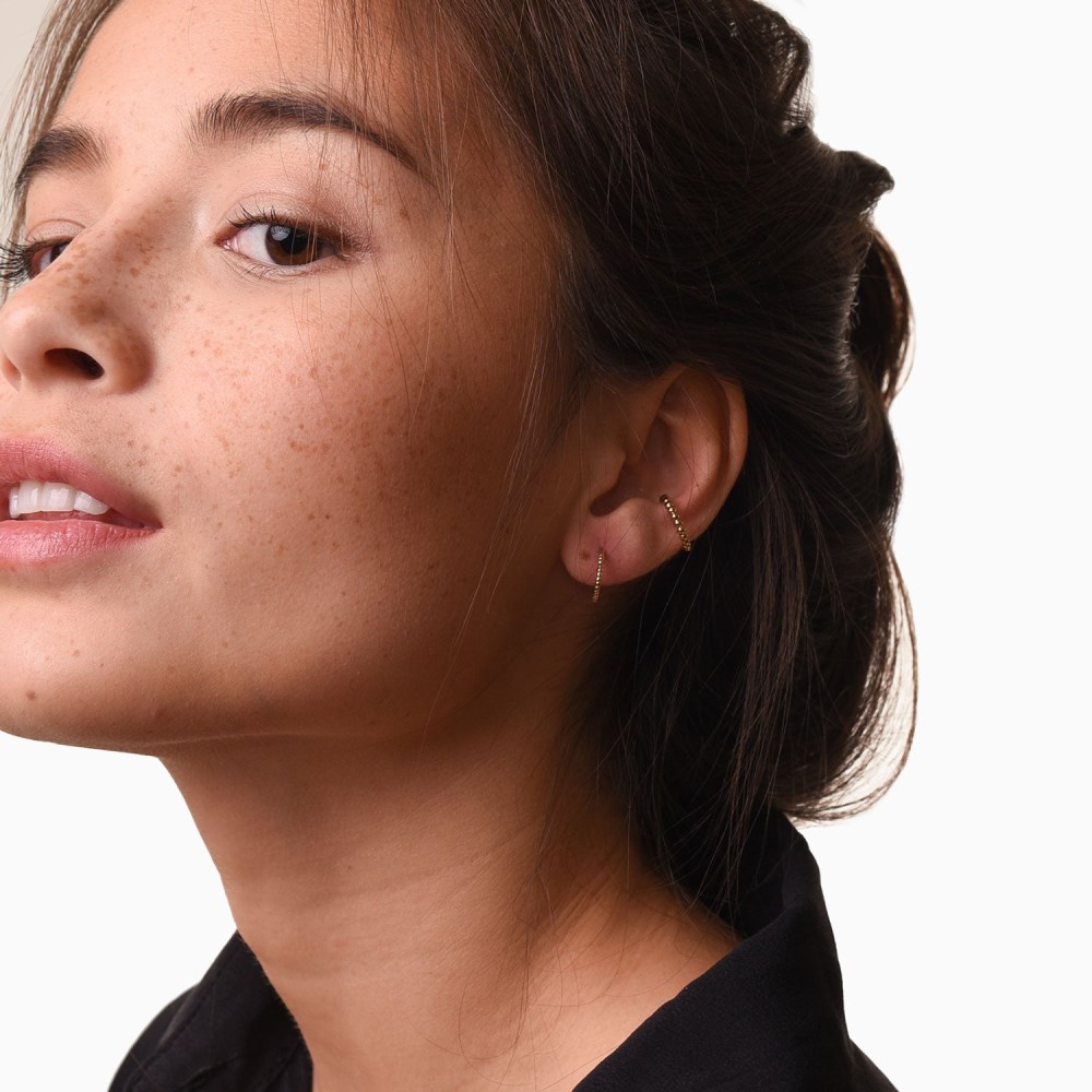 Mejuri Beaded Cuff - Gold Vermeil