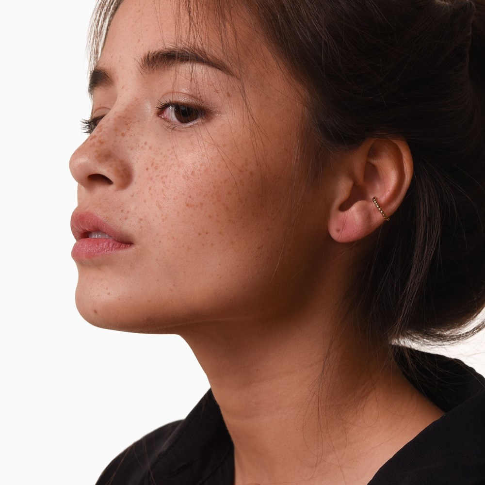 Mejuri Beaded Cuff - Gold Vermeil