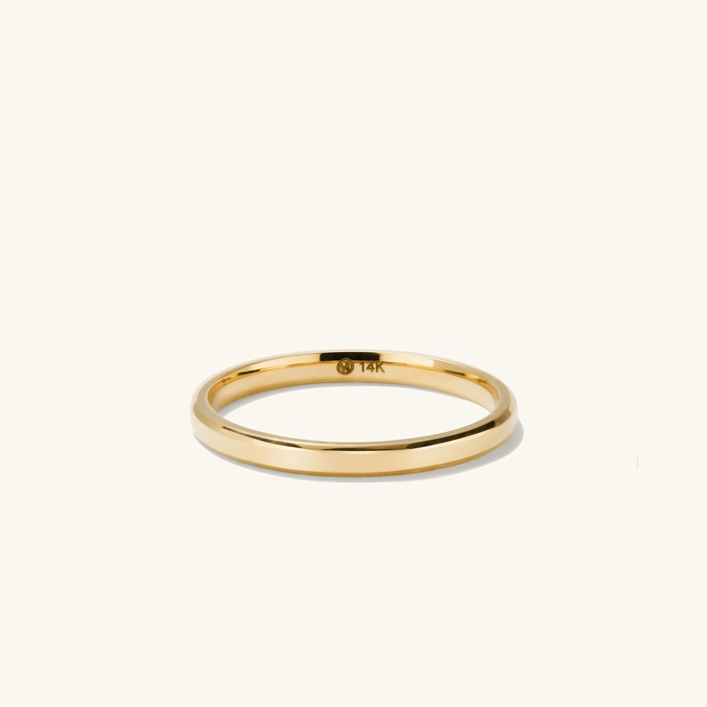 Mejuri 2mm Smooth Band - 14k Yellow Gold