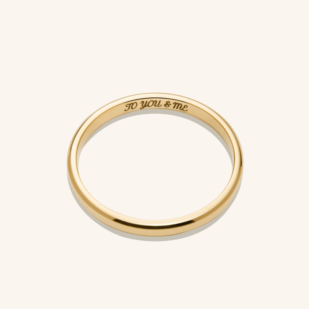 Mejuri 2mm Smooth Band - 14k Yellow Gold
