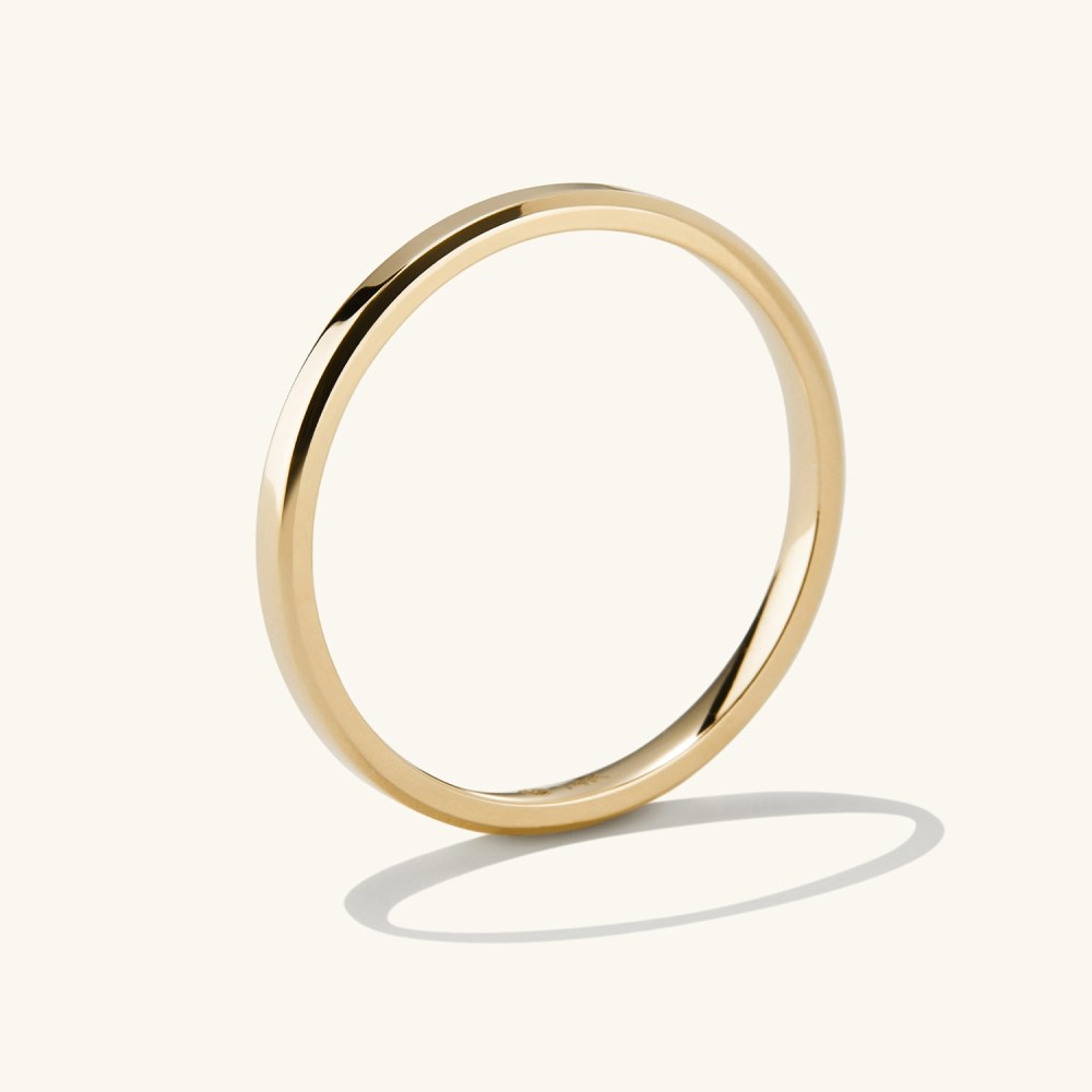 Mejuri 2mm Smooth Band - 14k Yellow Gold