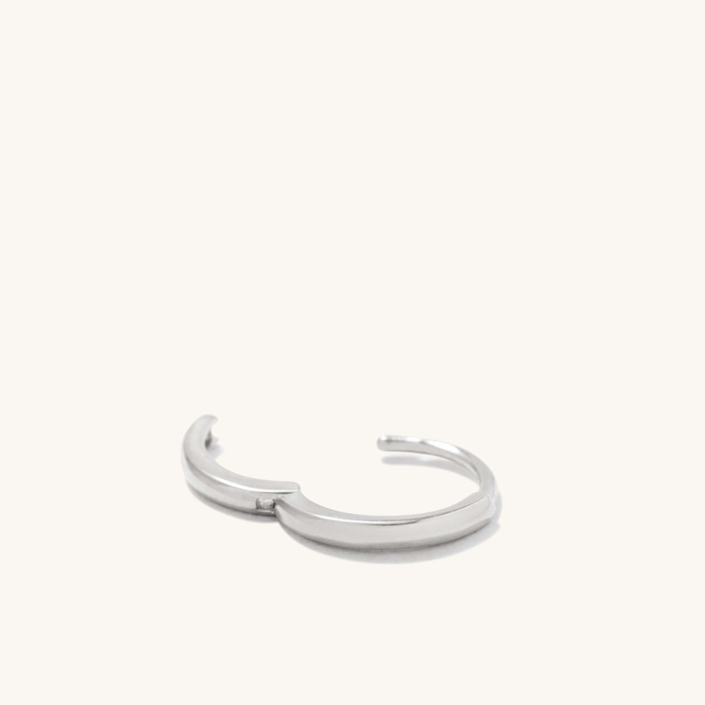 Mejuri Mini Hoop - 14k White Gold
